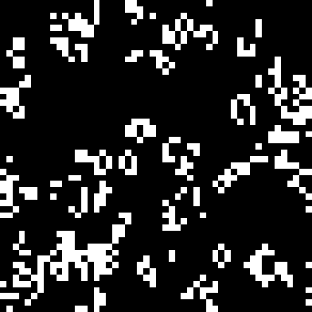 Life grid, showing various interesting patterns Life grid, showing various interesting patterns